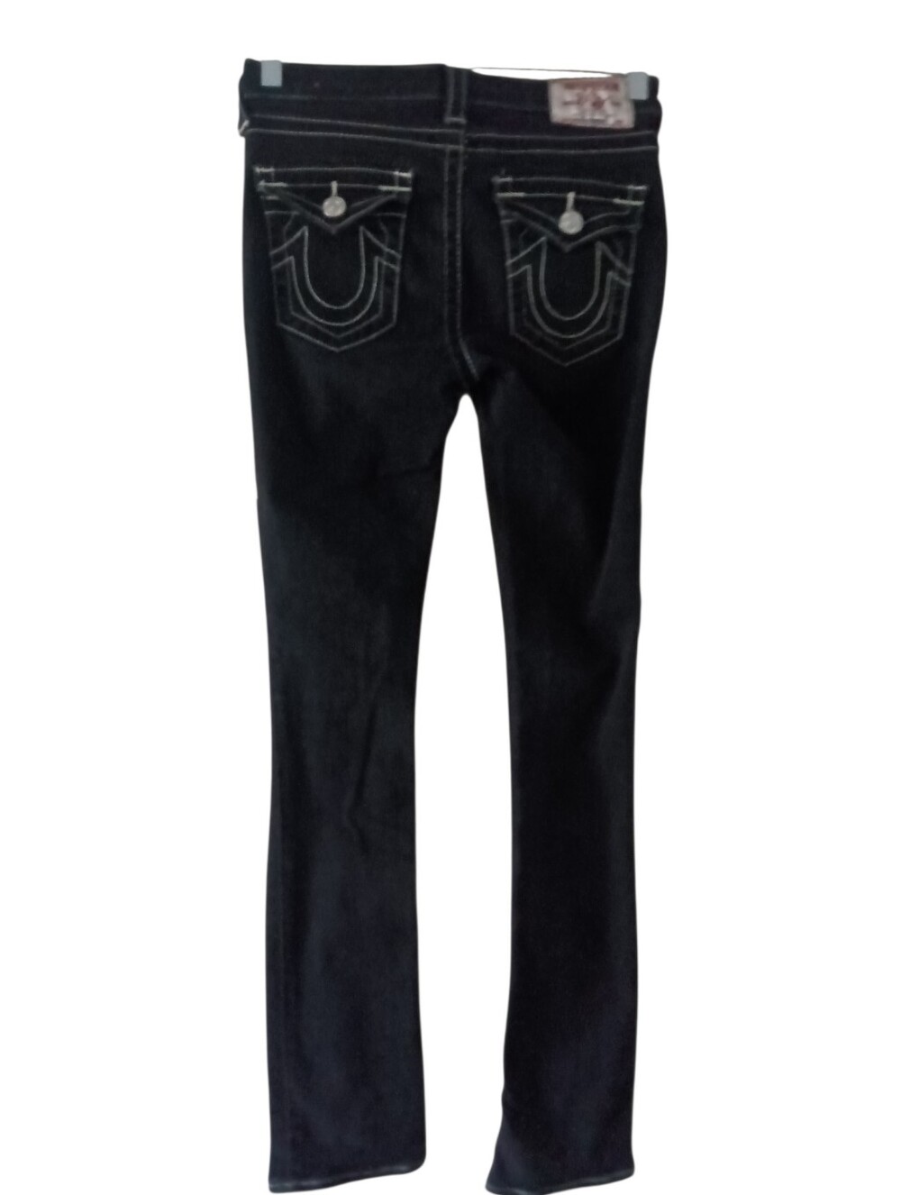 True Religion Becca Bootcut Jeans Black Dark Rinse Wash Size 28 EUC - Picture 5 of 12
